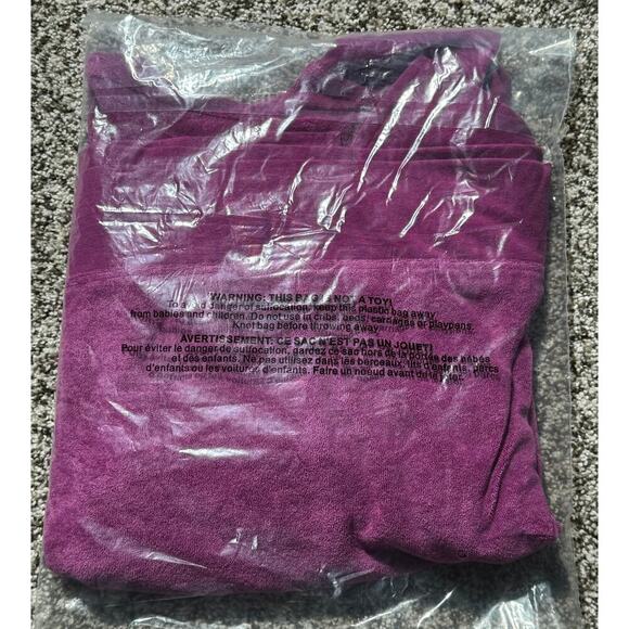 Women’s SEA-DOO Women's Crew Terry - Ultra Soft Shirt LARGE Violet - Picture 6 of 6